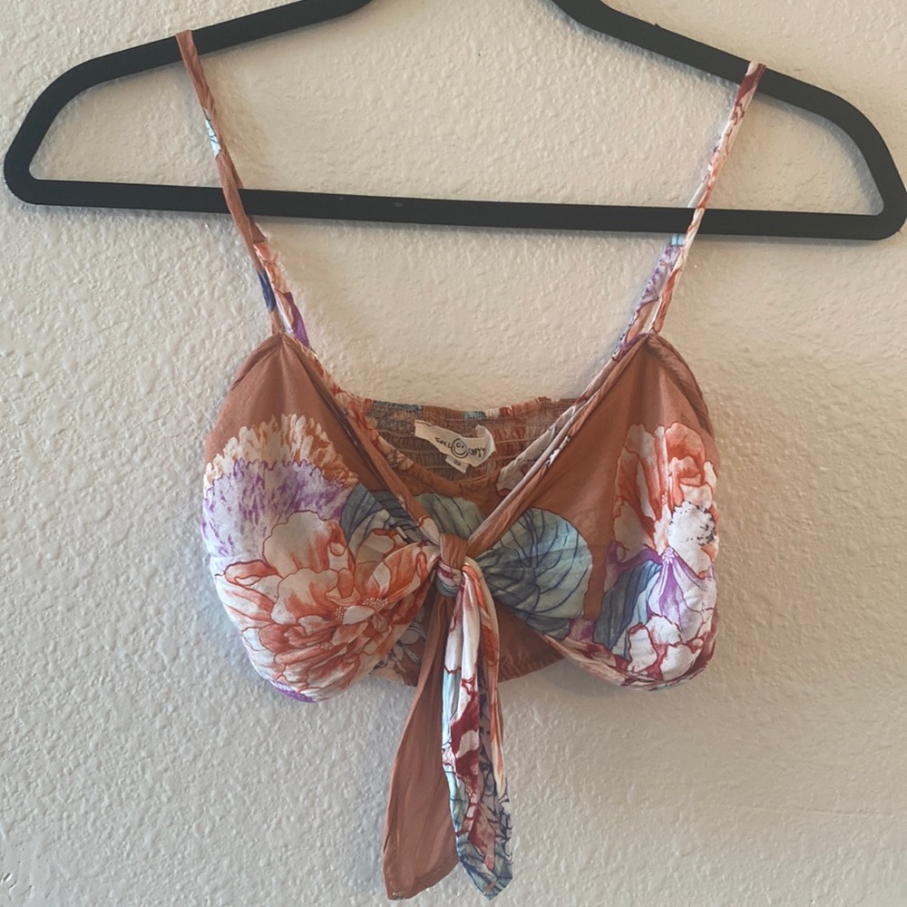 Three Days Adjustable Floral Bralette